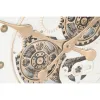 Sieninis laikrodis Home ESPRIT Balta Auksinis Metalinis Stiklas Miesto 80 x 8 x 80 cm