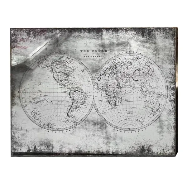 Sieninis veidrodis Home ESPRIT Juoda Auksinis Vintage 90 x 4 x 60 cm 90 x 3,5 x 60 cm