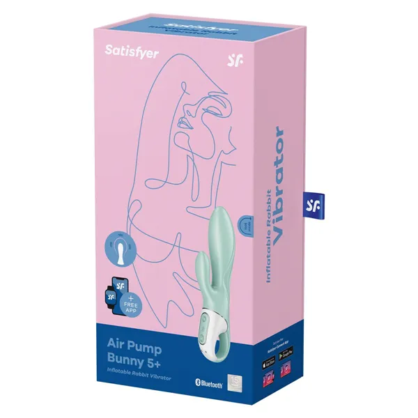 Dual Stimulation Vibe Satisfyer Air Pump Bunny 5 Green