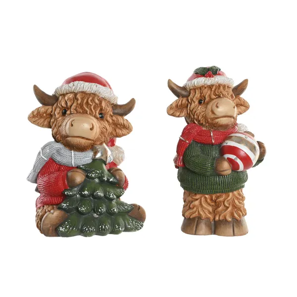 Ziemassvētku Nieciņš Home ESPRIT Daudzkrāsains 22,5 X 19 X 38 CM (2 gb.)
