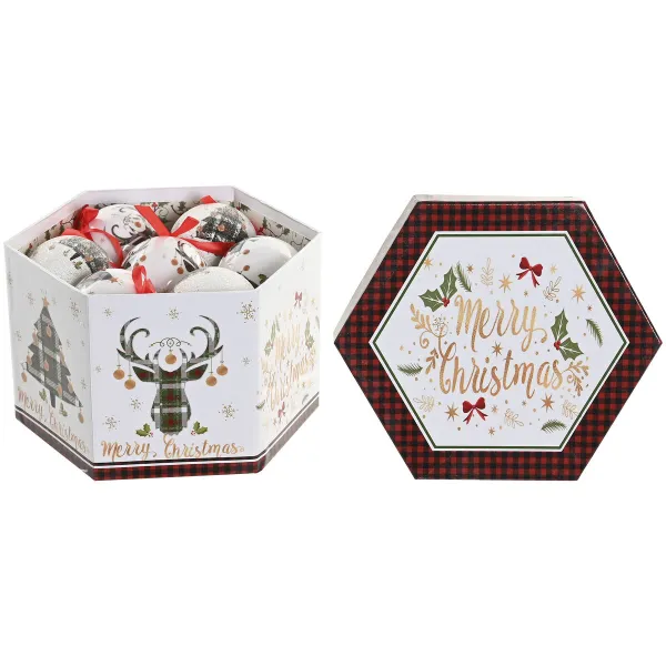 Ёлочные шарики Home ESPRIT Разноцветный PVC (14 Piese)