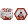 Eglītes rotājumi Home ESPRIT Balts Sarkans PVC Lācis Riekstu knaibles (14 Daļas)
