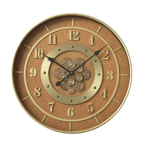 Sienas pulkstenis Home ESPRIT Oranžs Bronza Stikls Dzelzs Glam 59 X 8 X 59 CM