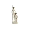 Dekoratīvās figūriņas Home ESPRIT Balts Bronza 14 X 13 X 42,5 CM