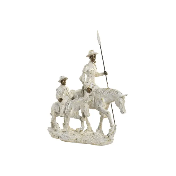 Декоративная фигура Home ESPRIT Белый Позолоченный 28,5 X 13 X 33 CM