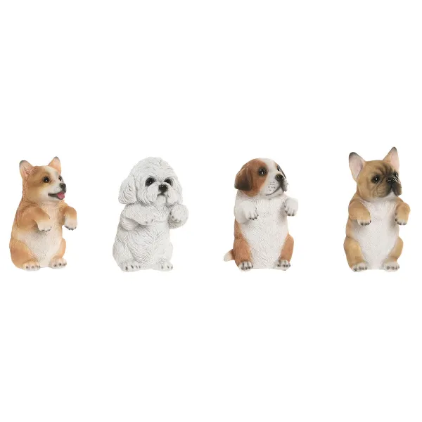 Декоративная фигура Home ESPRIT Белый Коричневый 8 x 8 x 14 cm (4 штук)