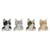 Декоративная фигура Home ESPRIT Коричневый Чёрный Серый 8 x 8 x 10 cm (4 штук)