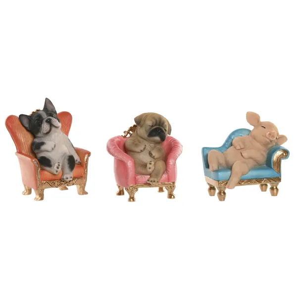 Dekoratīvās figūriņas Home ESPRIT Daudzkrāsains 15 X 9,5 X 14 CM (3 gb.)