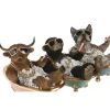 Dekoratīvās figūriņas Home ESPRIT Melns Daudzkrāsains 20 X 14,5 X 15,5 CM (3 gb.)