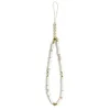 Guess Phone Strap Beads Heishi White