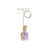 Rotaslietu statīvs Home ESPRIT Korāļi Ceriņš Metāls Sveķi 12,5 X 8 X 34,5 CM (2 gb.)