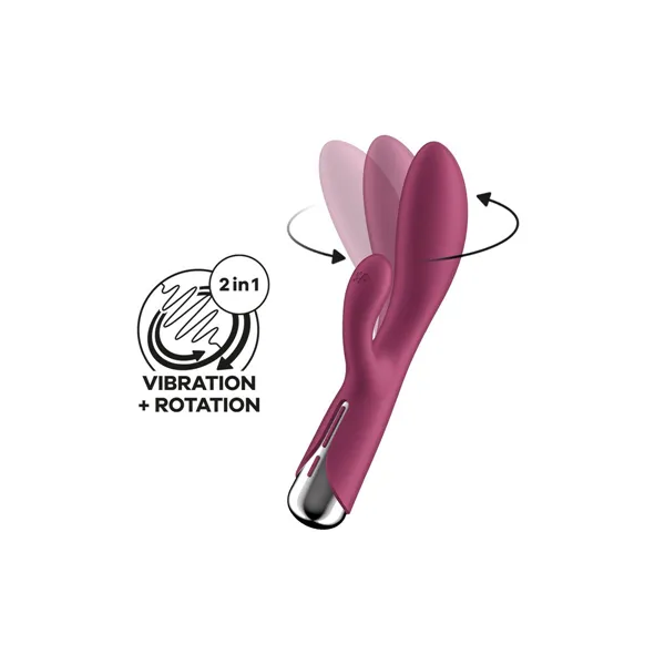 Dual Stimulation Vibe Satisfyer Spinning Rabbit 1 Red