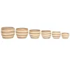 Decorative box Home ESPRIT Cream Natural Natural Fibre