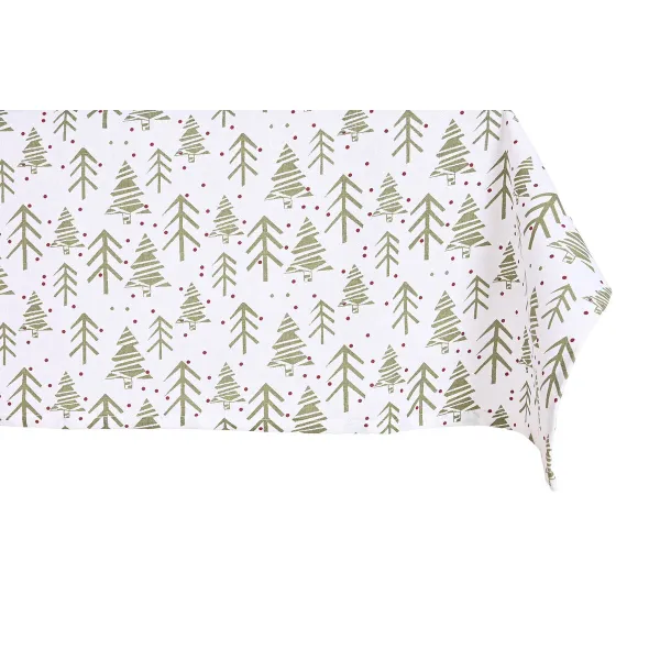 Stain-proof resined tablecloth Home ESPRIT White Green Beige (9 Pieces)