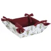 Decorative basket Home ESPRIT White Red Green Beige Tree Christmas 30 x 30 x 8 cm