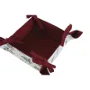 Dekoratīvais Grozs Home ESPRIT Balts Sarkans Zaļš Bēšs Koks Ziemassvētki 30 x 30 x 8 cm