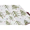 Decorative basket Home ESPRIT White Red Green Beige Tree Christmas 30 x 30 x 8 cm