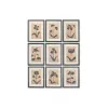 Картина Home ESPRIT Стеклянный Ель 30 x 2 x 40 cm (9 штук)