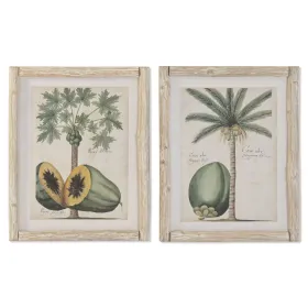 Картина Home ESPRIT Стеклянный Ель 40 x 3,5 x 50 cm (2 штук)