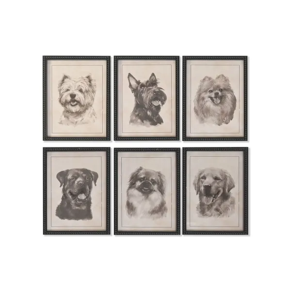 Картина Home ESPRIT Стеклянный Ель 30 x 2,5 x 40 cm (6 штук)