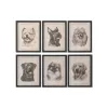 Картина Home ESPRIT Стеклянный Ель 30 x 2,5 x 40 cm (6 штук)
