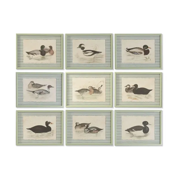 Glezna Home ESPRIT Stikls Egle 40 x 2.5 x 30 cm (9 gb.)