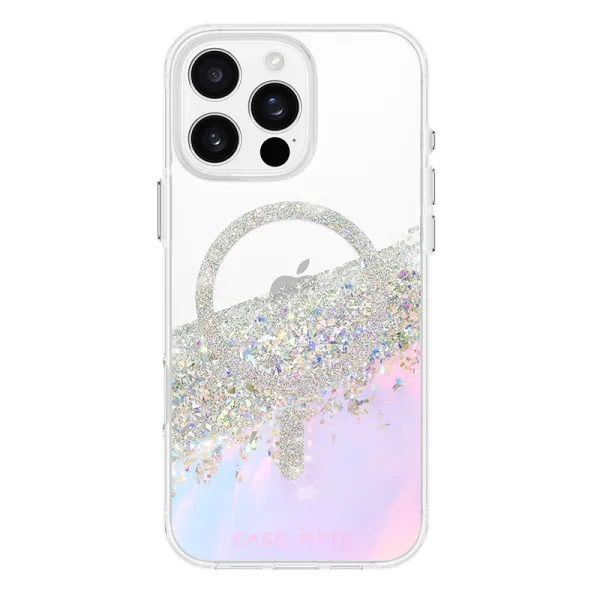 Case-Mate Karat MagSafe - Case for iPhone 16 Pro Max (Holographic Soap Bubble)