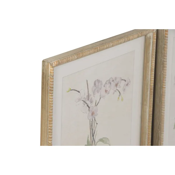 Paveikslas Home ESPRIT Stiklas Eglė 35 x 2,5 x 45 cm (4 vnt.)