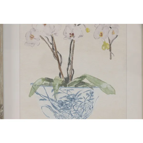 Maalaus Home ESPRIT Kristalli Kuusi 35 x 2,5 x 45 cm (4 osaa)