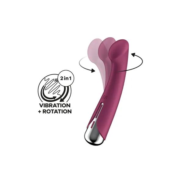 G-Spot Vibrator Satisfyer Spinning G-Spot 1 Red 23,5 x 11,7 x 7,5 cm