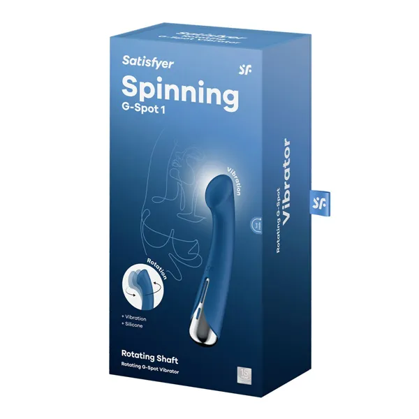 G-Spot Vibrator Satisfyer Spinning G-Spot 1 Blue 23,5 x 11,7 x 7,5 cm