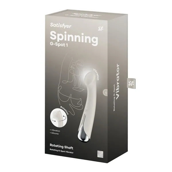 G-Spot Vibrator Satisfyer Spinning G-Spot 1 White 23,5 x 11,7 x 7,5 cm