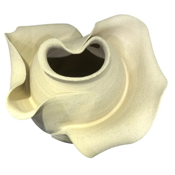 Vase Home ESPRIT White Ceramic Traditional style Modern 24 x 24 x 37 cm
