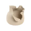 Vase Home ESPRIT White Ceramic Traditional style Modern 27 X 22 X 22 CM