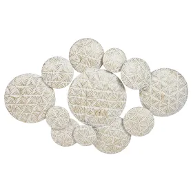Dekoratīvās figūriņas Home ESPRIT Balts Bronza Apļi Kails 102 X 7 X 74 CM