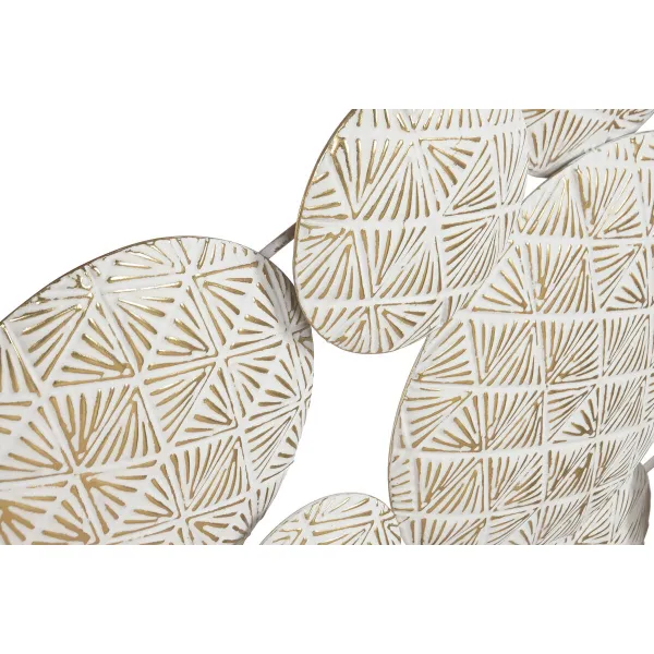 Декоративная фигура Home ESPRIT Белый Позолоченный круги Маринованный 102 X 7 X 74 CM
