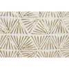 Decorative Figure Home ESPRIT White Golden Circles Stripped 102 X 7 X 74 CM