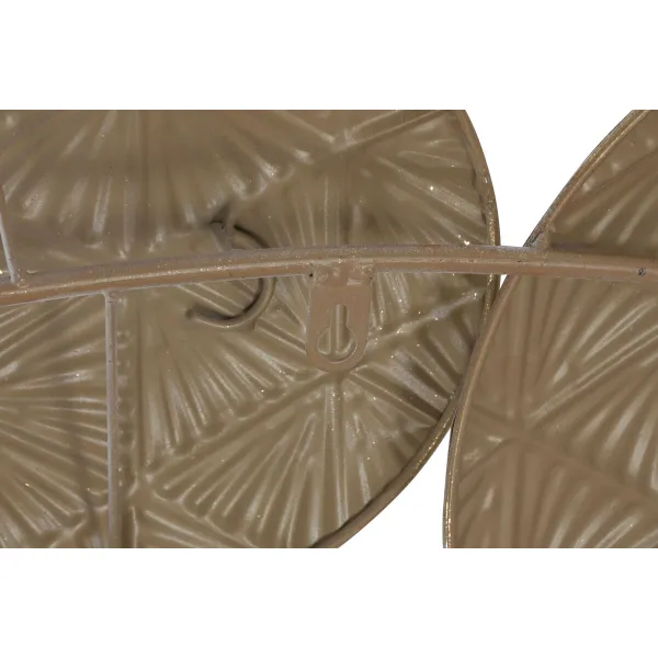 Decorative Figure Home ESPRIT White Golden Circles Stripped 102 X 7 X 74 CM