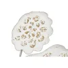 Декоративная фигура Home ESPRIT Белый Позолоченный Цветок Маринованный 137 X 11 X 56,5 CM