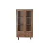 Дисплей-стенд Home ESPRIT Стеклянный древесина акации 100 x 40 x 185 cm