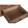 Дисплей-стенд Home ESPRIT Стеклянный древесина акации 100 x 40 x 185 cm