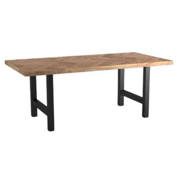 Pusdienu galds Home ESPRIT Metāls Akācija 180 x 90 x 76 cm