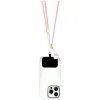 Hello Kitty Patch & Kitty Head Charm - Universal Phone Strap / Lanyard (Pink)