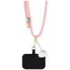 Hello Kitty Patch & Kitty Head Charm - Universal Phone Strap / Lanyard (Pink)
