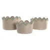 Basket set Home ESPRIT Blue Green Beige Pink Children's 30 x 30 x 20 cm (3 Pieces) (3 Units)