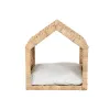 Лежанка для питомца Home ESPRIT Кремовый Натуральный Металл Водный гиацинт 43 x 43 x 46 cm