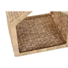 Mājdzīvnieku gulta Home ESPRIT Krēmkrāsa Dabisks Metāls Ūdens hiacinte 43 x 43 x 46 cm