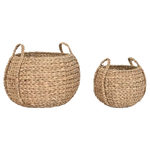 Koristekori Home ESPRIT Luonnollinen Vesihyasintti Meriruoho (2 Kappaletta)