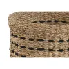 Decorative basket Home ESPRIT Black Natural Jute Seagrass (3 Pieces)