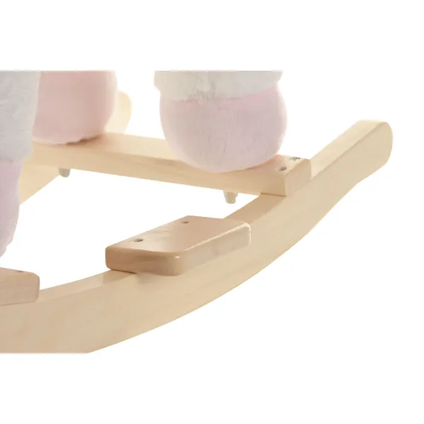 Šūpuļkrēsls Home ESPRIT Balts Dabisks Vienradzis